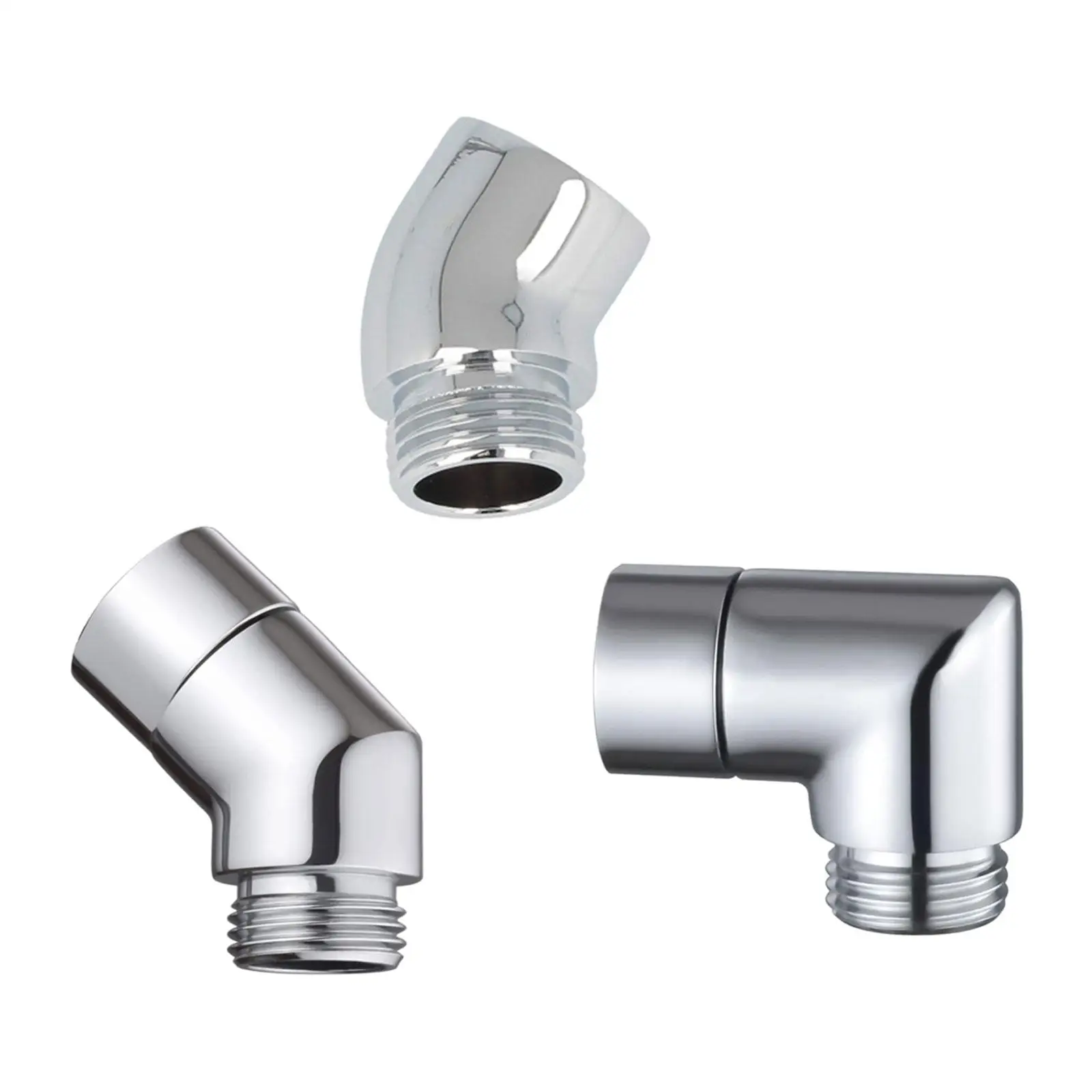 Shower Head Elbow Adapter Silver Copper Easy to Install Durable Pipe Fittings