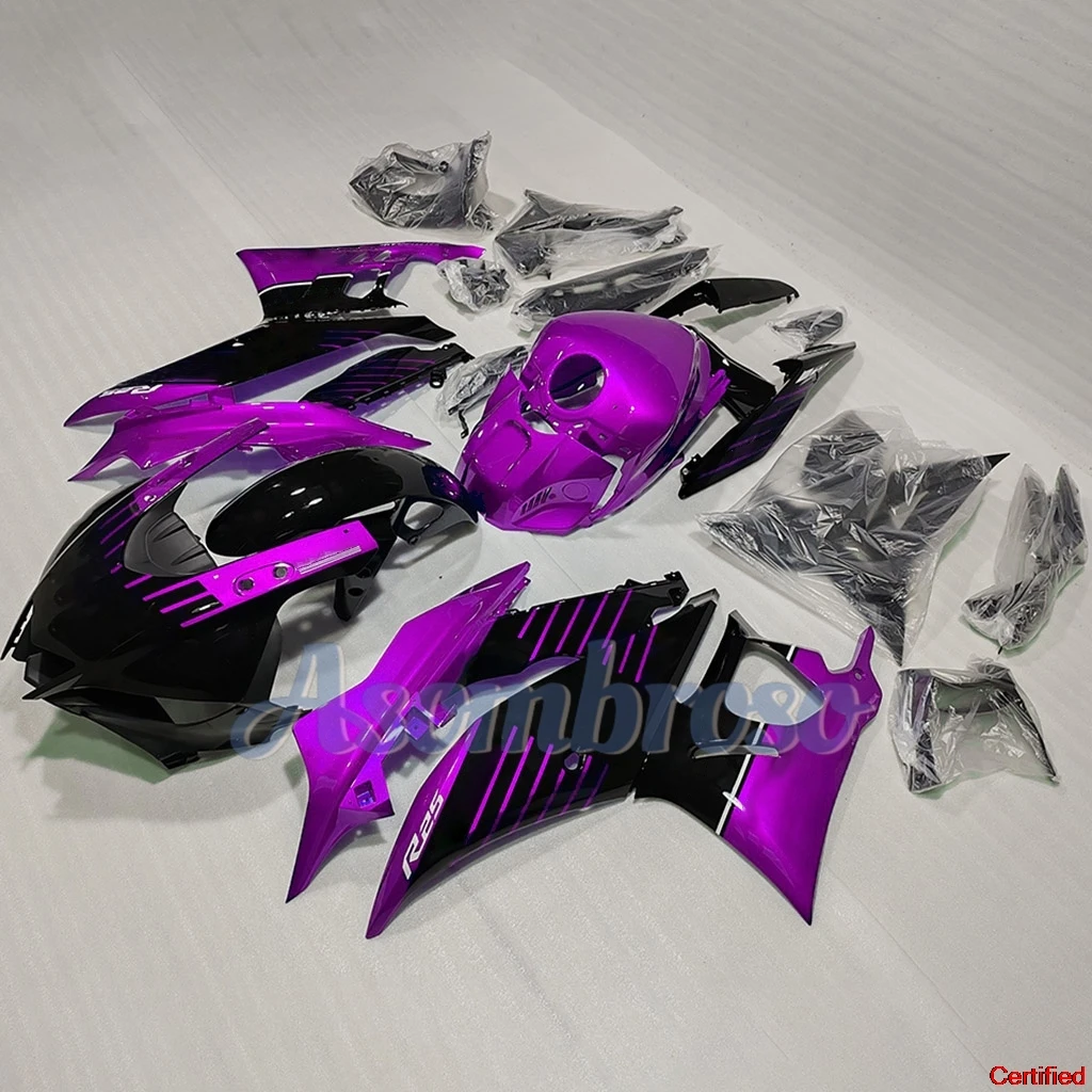 جديد دراجة نارية الهدايا المجمعة ل YZF R3 2019 2020 2021 2022 2023 الأرجواني الأسود Fairings YZF R25 20 21 22 23 YZF-R3 YZFR3 YZF-R25