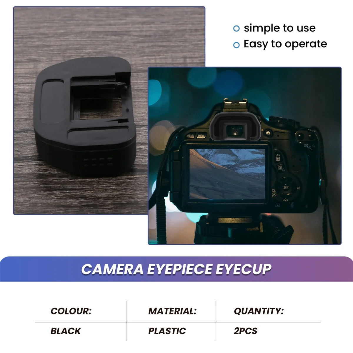 Camera Oculair Oogschelp 18Mm Eb Vervanging Zoeker Protector Voor Canon Eos 80D 70D 60D 77D 50D 5D 5D Mark Ii 6D 6D Mark Ii 40