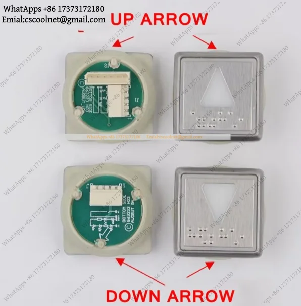 k3 5pcs Stainless Steel Square Elevator Floor Button Digital Braille Lift Parts