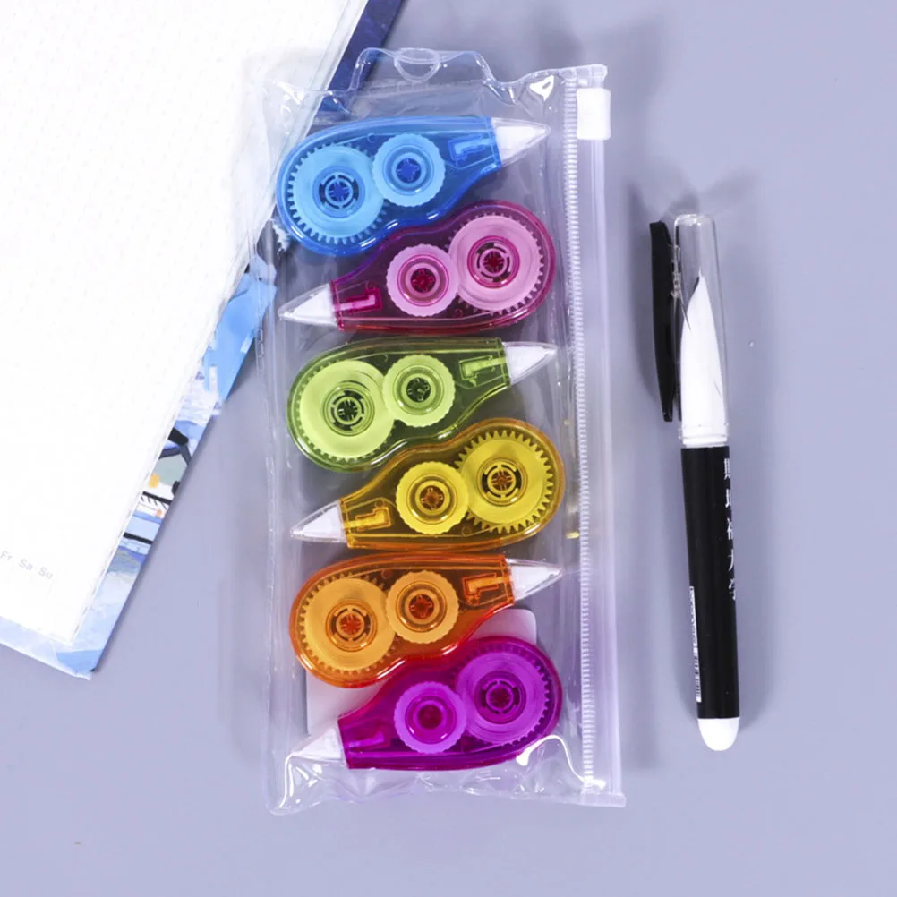 

24pcs Correction Tape Stationery Belt Adhesive Proofreading Tool for Kids Students Rewriting Eraser Portable