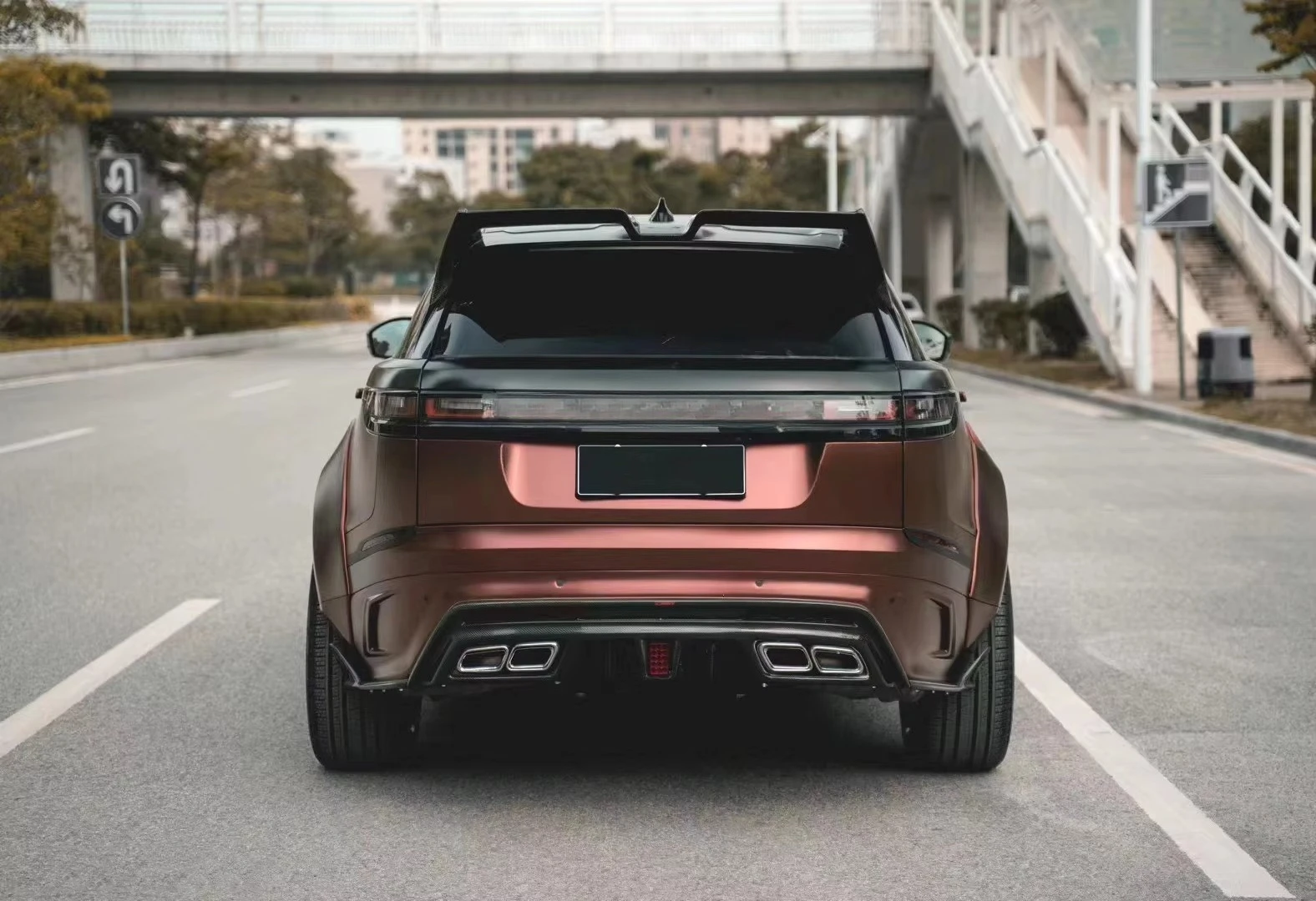 For  Velar Carbon Fiber Body Kit Velar Upgrades LM-style Front and Rear Bumper Spoiler Widebody Kit