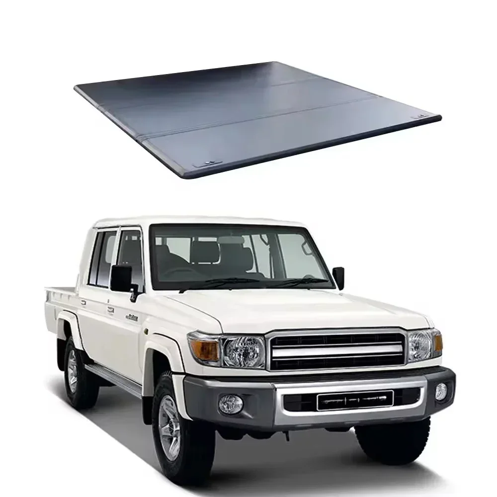 

STLFSoft Roll Up Truck Bed Cover Folding Tonneau Cover For Toyot Land Cruiser LC79