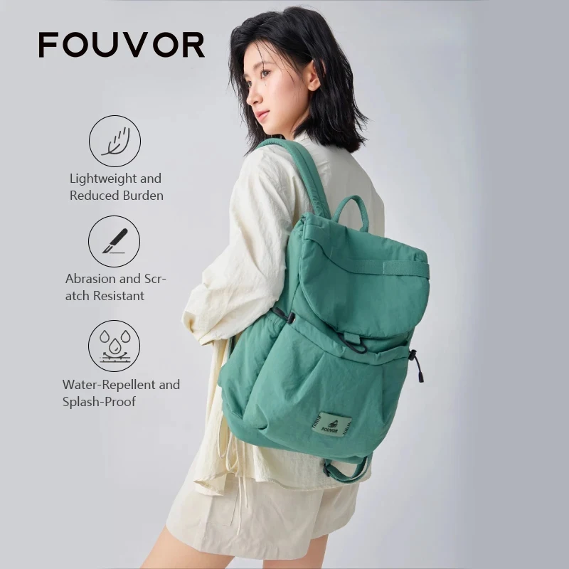 

Женский дорожный рюкзак Fouvor большой вместимости с множеством карманов, износостойкий, легкий, с высокой степенью упругости, на шнурке, модель 3072-03