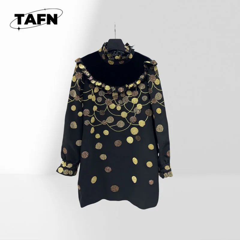 เสื้อแจ็คเก็ตเทรนช์สไตล์เกาหลีลำลองสำหรับผู้หญิง ความยาวปานกลาง ป้องกันลม เหมาะสำหรับผู้หญิงที่เดินทางไปทำงาน พร้อมปลายแขนเสื้อปรับได้ รุ่น AJ2307