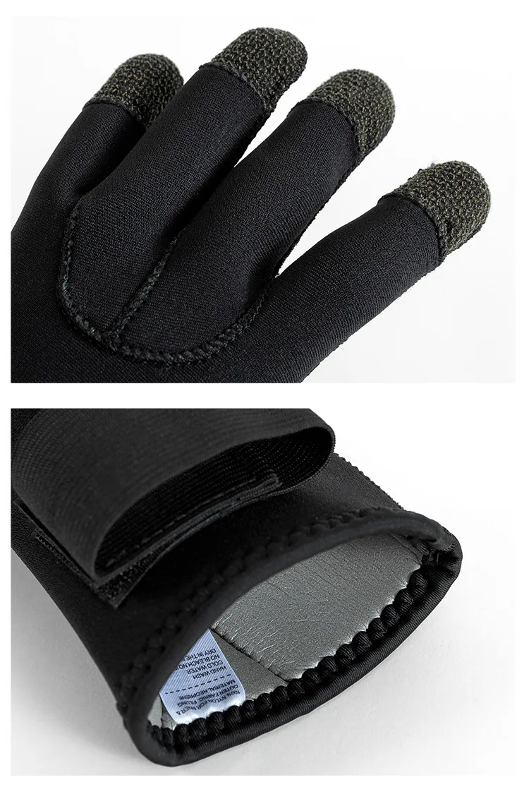 3mm verdicken Kevlar Tauchen Handschuhe kratzfest Fisch Jagd warme Handschuhe Deep Dive Unterwasser Speerfischen Skifahren Handschuhe – Detail 2