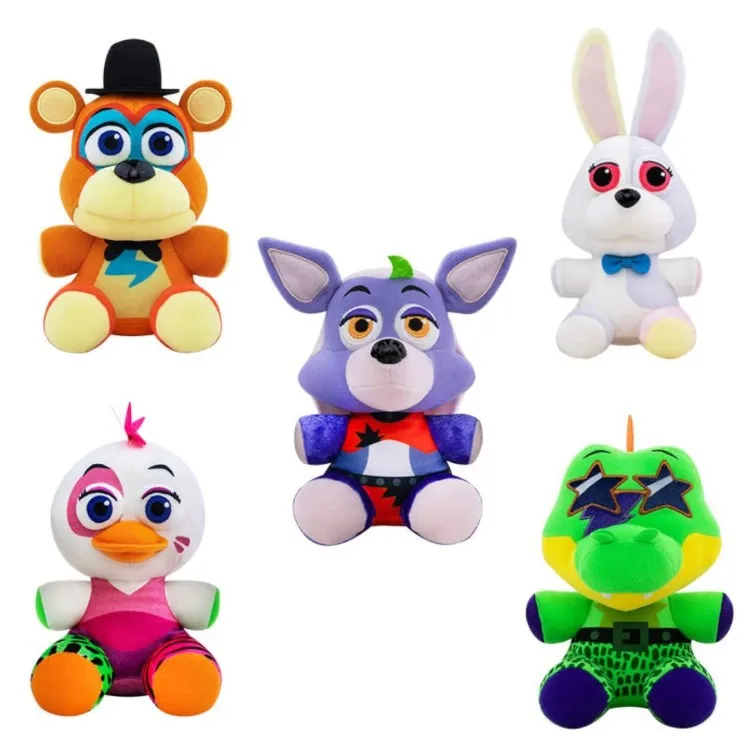 18cm fnaf brinquedos de pelúcia luminoso kawaii freddys animal foxy bonnie urso ribbit brinquedos de pelúcia em pelúcia presente de aniversário para crianças