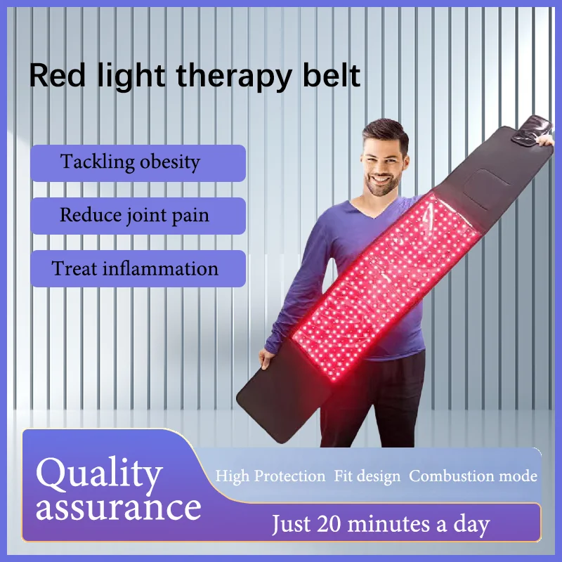 

Biggest Belt Led Fat Wrap 660Nm 850Nm Near Infrared Red Light Therapy Device Waist Heat Pad Full Body