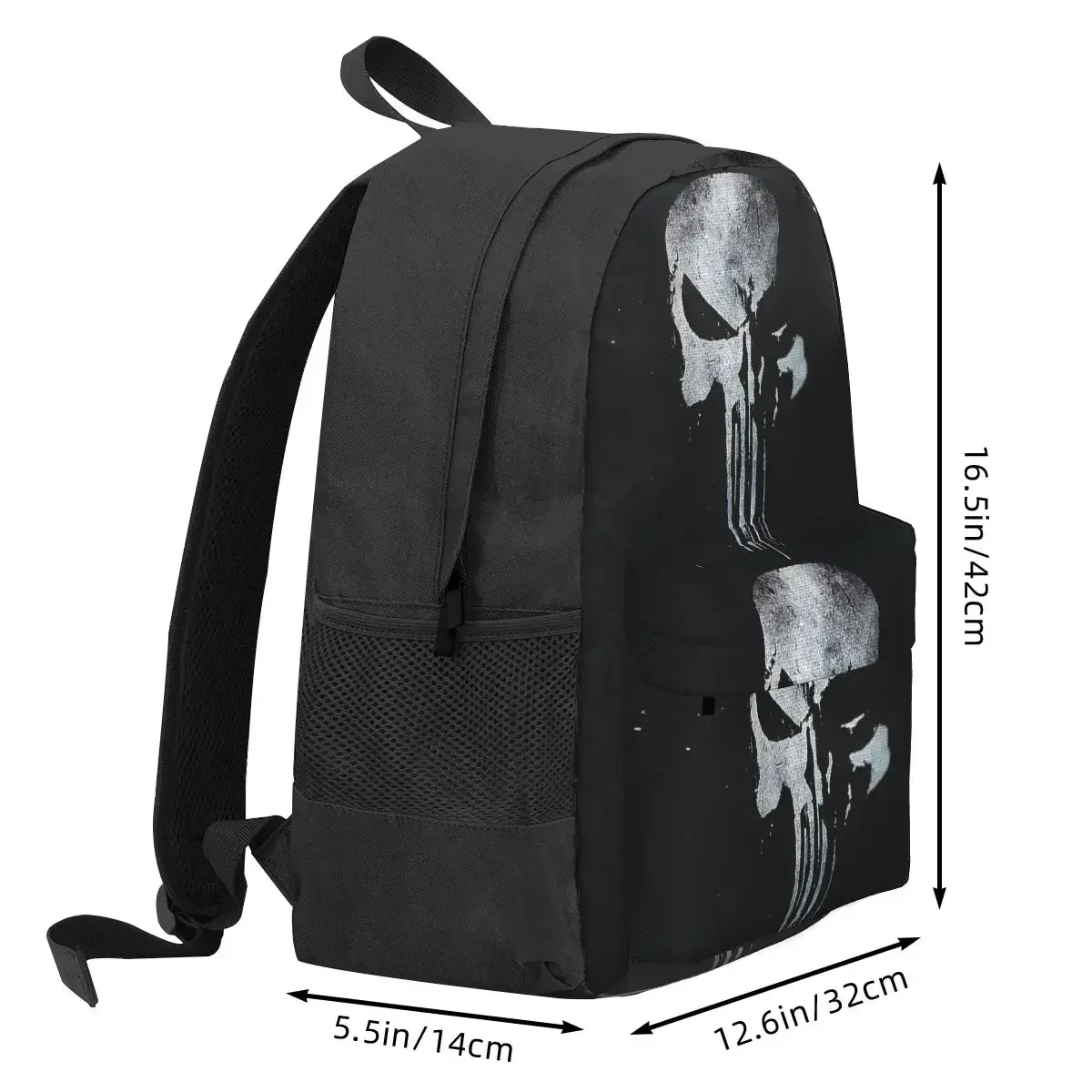 Heavy Metal Skeleton Skull Punishers Backpacks Boys Girls Bookbag Children School Bags Cartoon Kids Laptop Rucksack Shoulder Bag