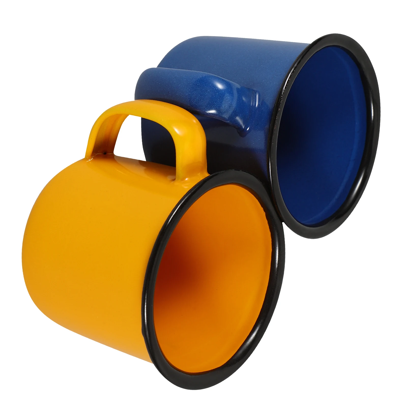 

2pcs Cups Retro Small Iron Mugs Premium Beverage Cups Creative Multi-Functional Drinking Mugs For Home
