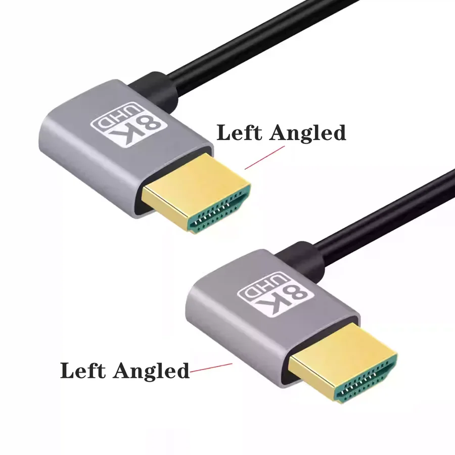 Cable HDMI 2.1 8K Macho-Macho angular para PS5 PS4 TV Proyector - imagen 3