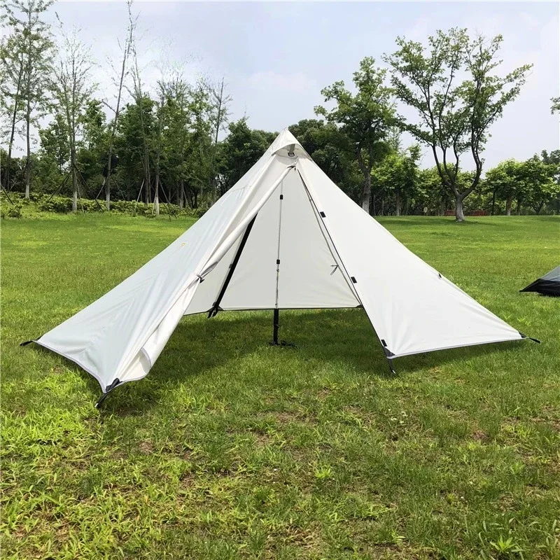 Ultra-light rodless pyramid camping tent outdoor equipment shelter