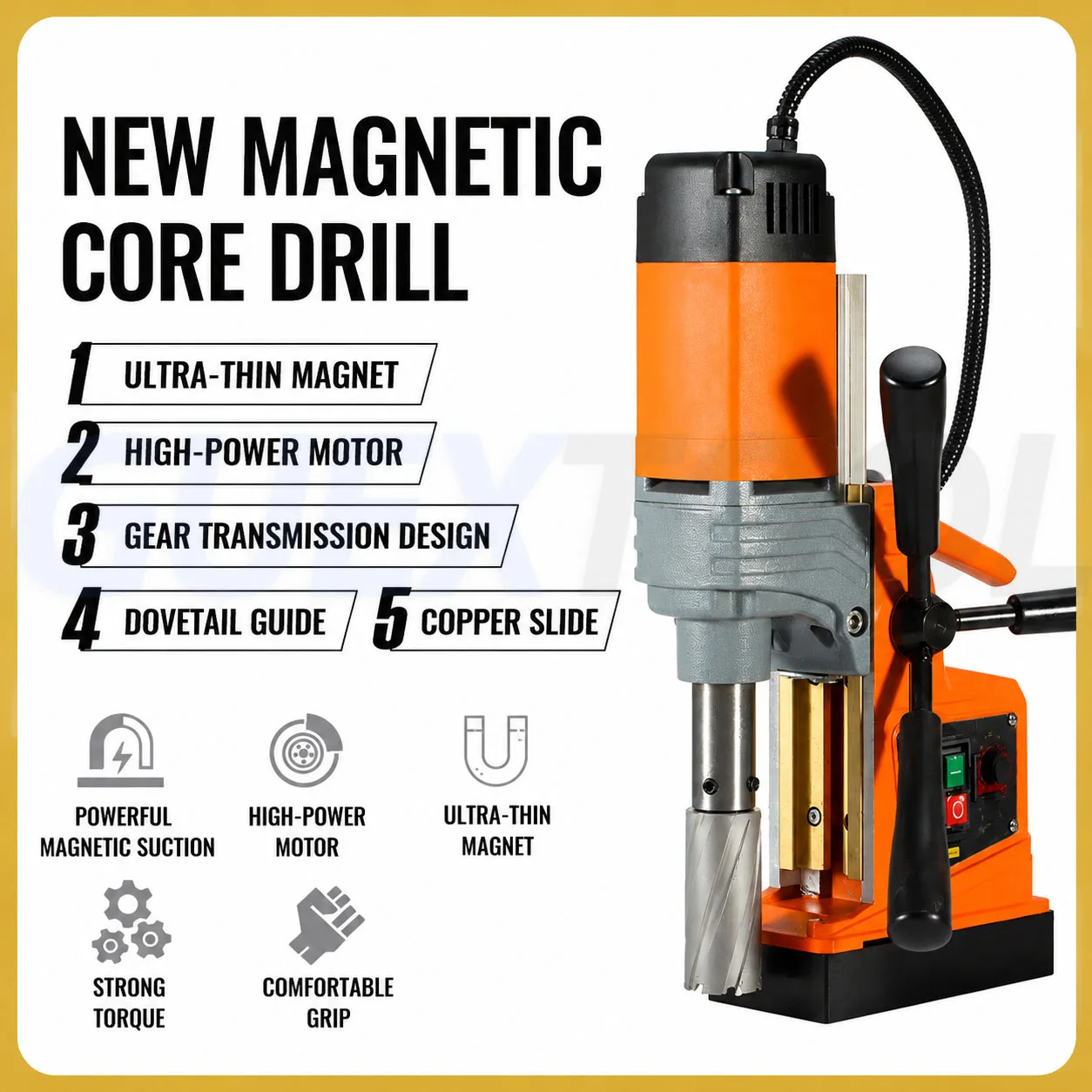 Industrial Grade Core Suction Iron Drilling Rig Lightweight Drilling Steel Structure Drilling Machine For Railway Maintenance