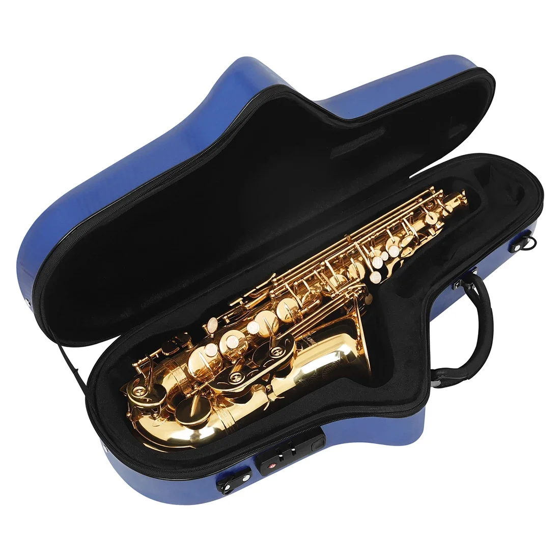 Alto Sax Storage Case Saxophone Handheld Box Double Shoulder Carry Luggage Bag Saxophone Waterproof Compression Resistant Box