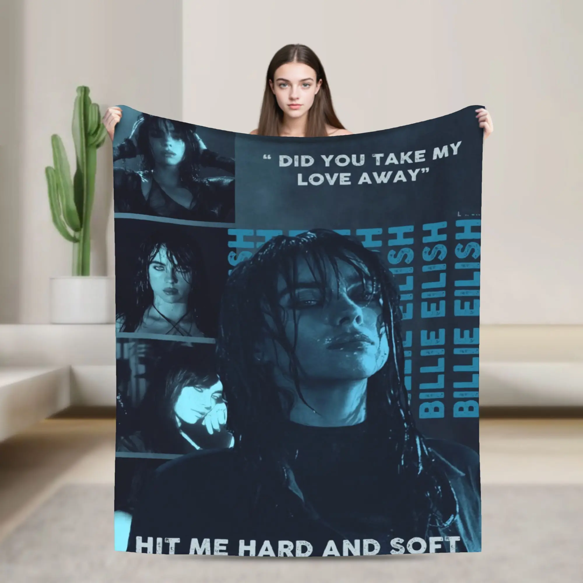 Warm Blanket Travel Hit Me Hard and Soft Throw Blanket  Flannel Bedspread For Bedroom Comfortable Sofa Bed Cover