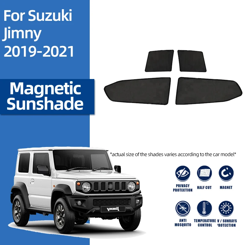 

For Suzuki Jimny JB74 Sierra 2018-2022 Magnetic Car Sunshade Shield Front Windshield Curtain Rear Side Window Sun Shade Visor