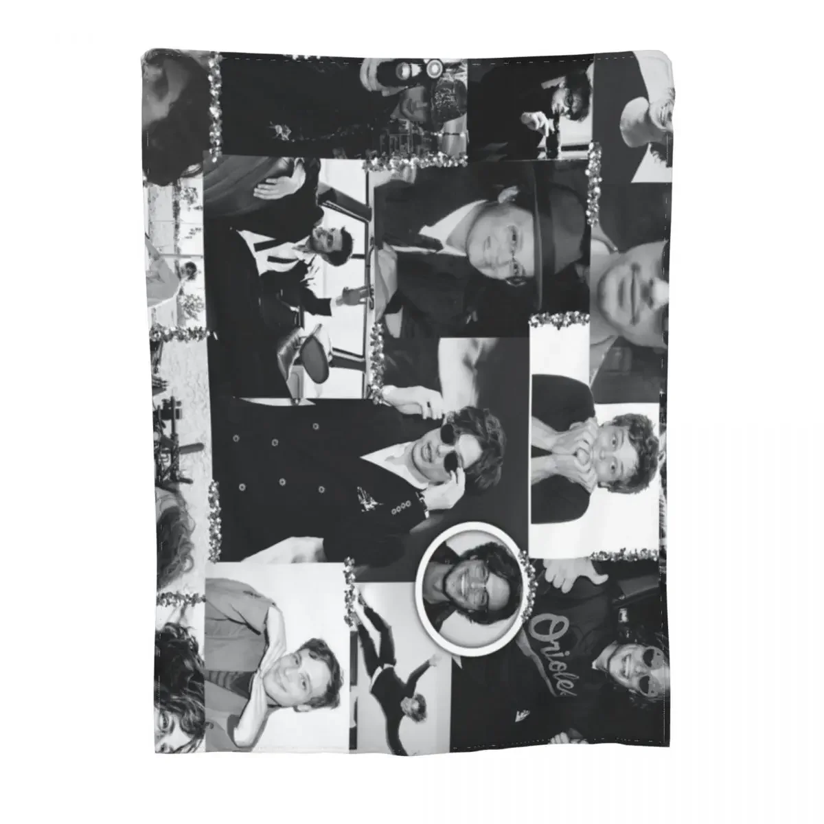 Matthew Gray Gubler Collage b&w Throw Blanket Luxury St blankets and throws Blankets