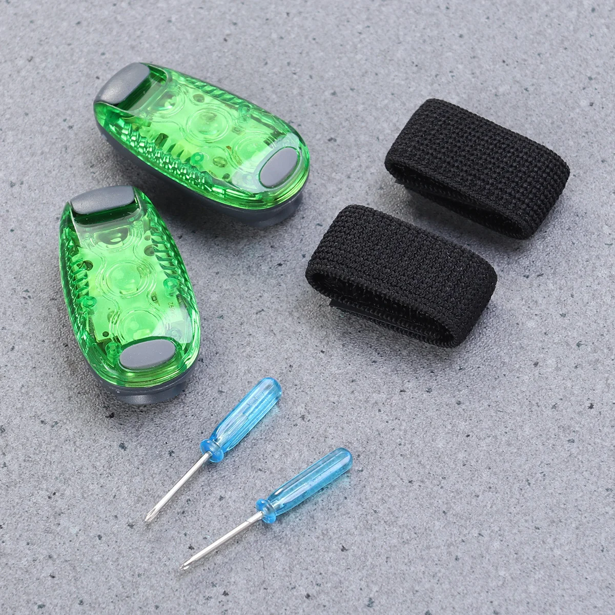 2pcs Led Safety Light Clip-On Strobe Running Lights For Night Flashing Waterproof Lightweight Outdoor Visibility