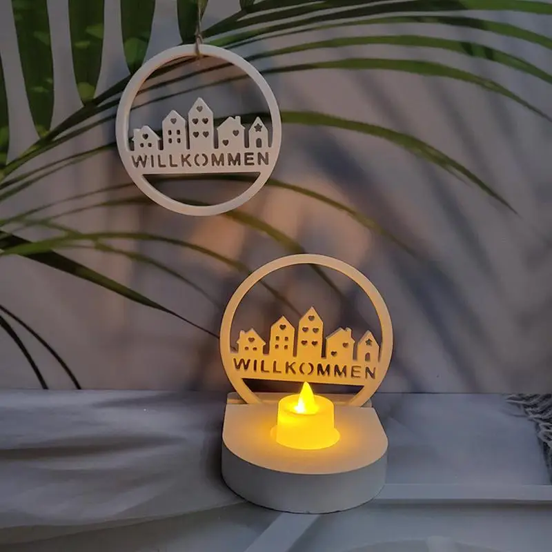 2024 Новый дом, силиконовая форма для свечей, 3D узор, мыло, гипсовая смола, гипс, литейная форма, сделай сам, инструмент для выпечки шоколадного торта