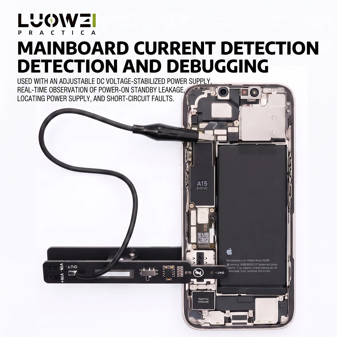 LUOWEI LW-W8 Universal Switch Clip Power On Tool Dual Mode Detection Current Tester For iP Android Motherboards iPad Repair Tool