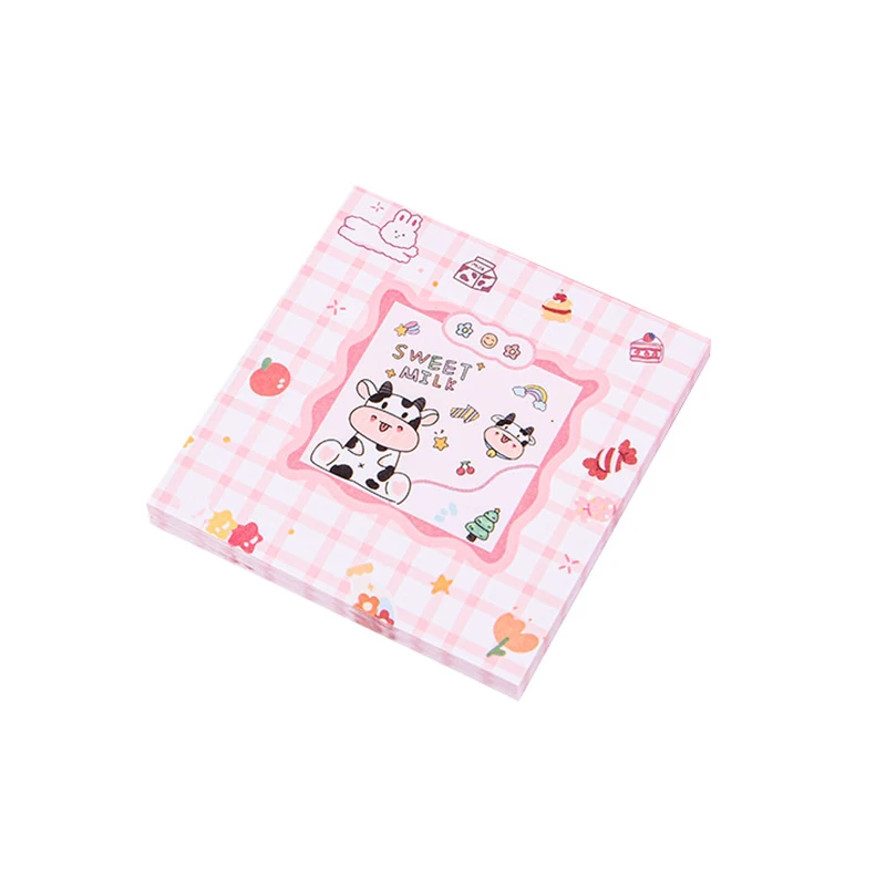 Creative Staacquaring Cartoon Cute Note, Étudiant Coloré, Message Note Paper, Peut déchirer Girl Coussins Small Ple
