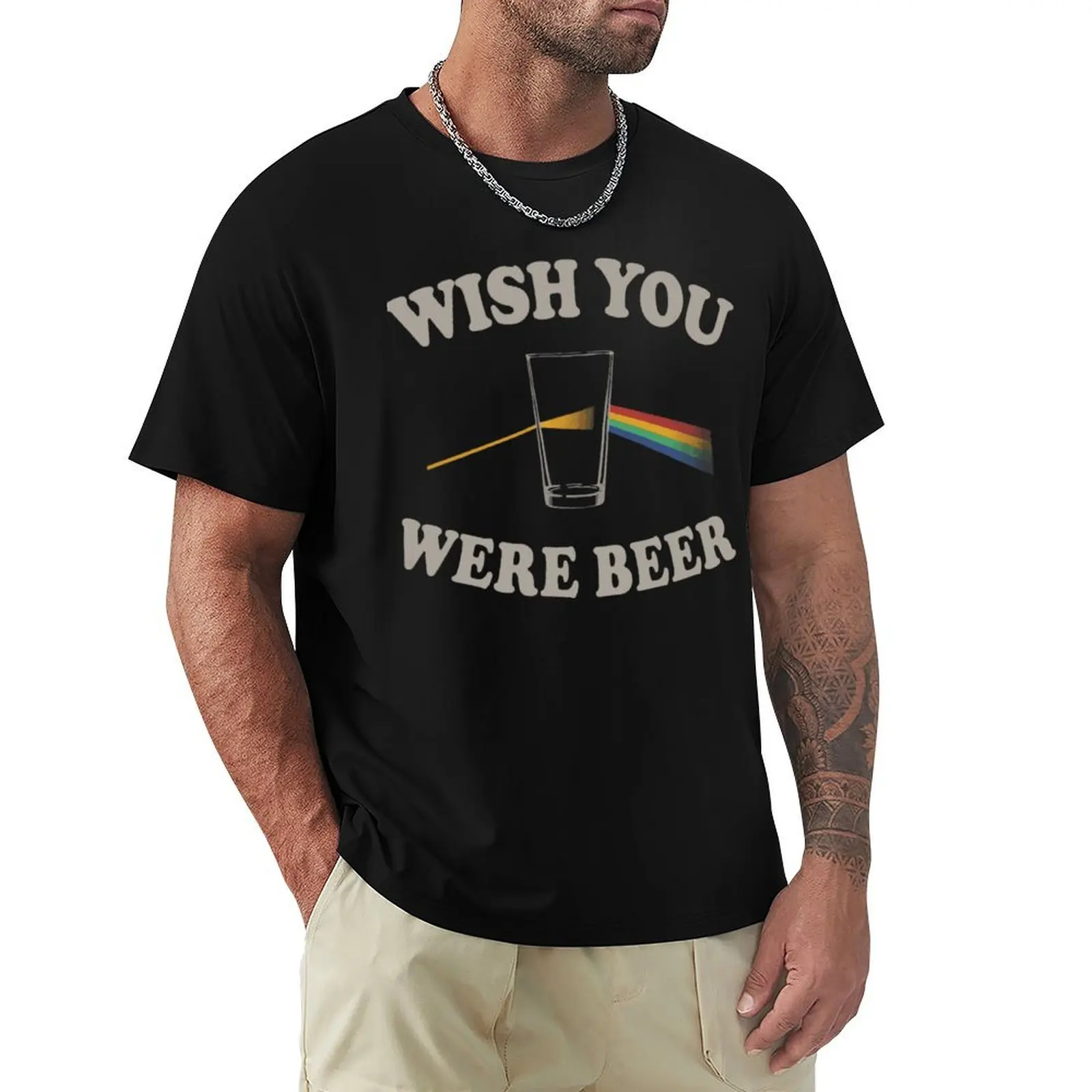

Wish you were beer T-Shirt summer tops valentines boutique clothes shirts graphic tee sublime mens graphic t-shirts funny