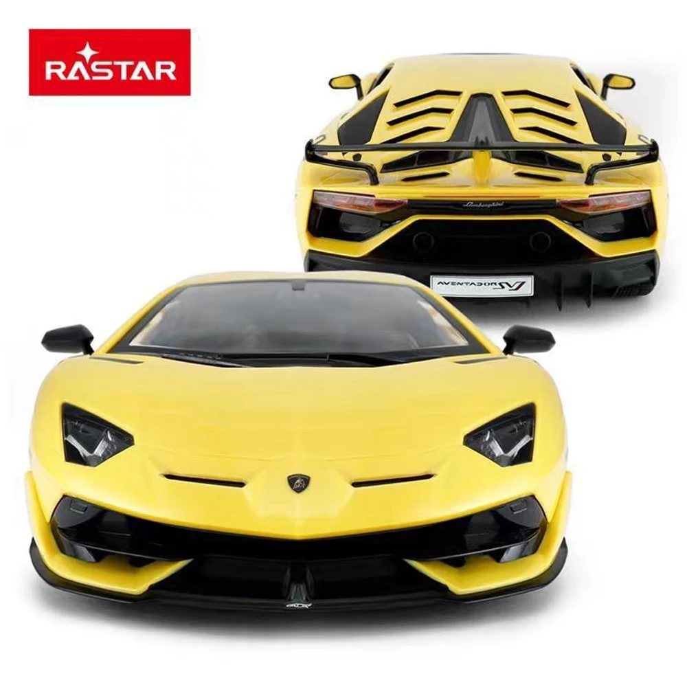 RASTAR Lamborghini Aventador SVJ RC Car 1:14 Remote Control Car Model LED Lights Auto Machine Vehicle Toy Gift For Adults