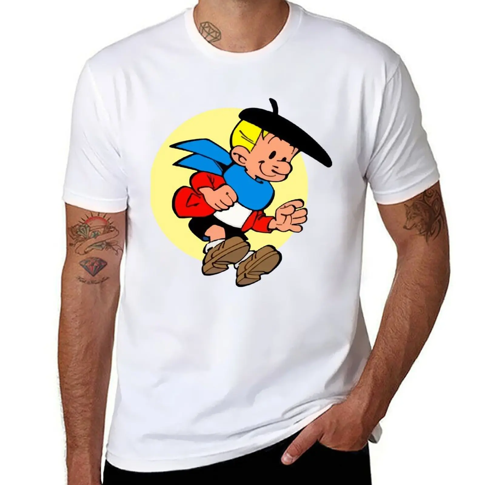 

Mens Womens Spirou Paper Gifts Movie Fan T-Shirt man t shirts for men anime t shirts for man