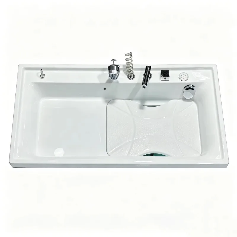 Best-selling acrylic pet spa tub with built-in drying room, massage dog grooming station, animal cleaning sink