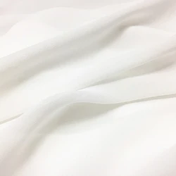 Pure white 100% silk crepe Georgette fabric silk gauze fabric very soft and thin fit for lining fabric 136cm width,SCG735