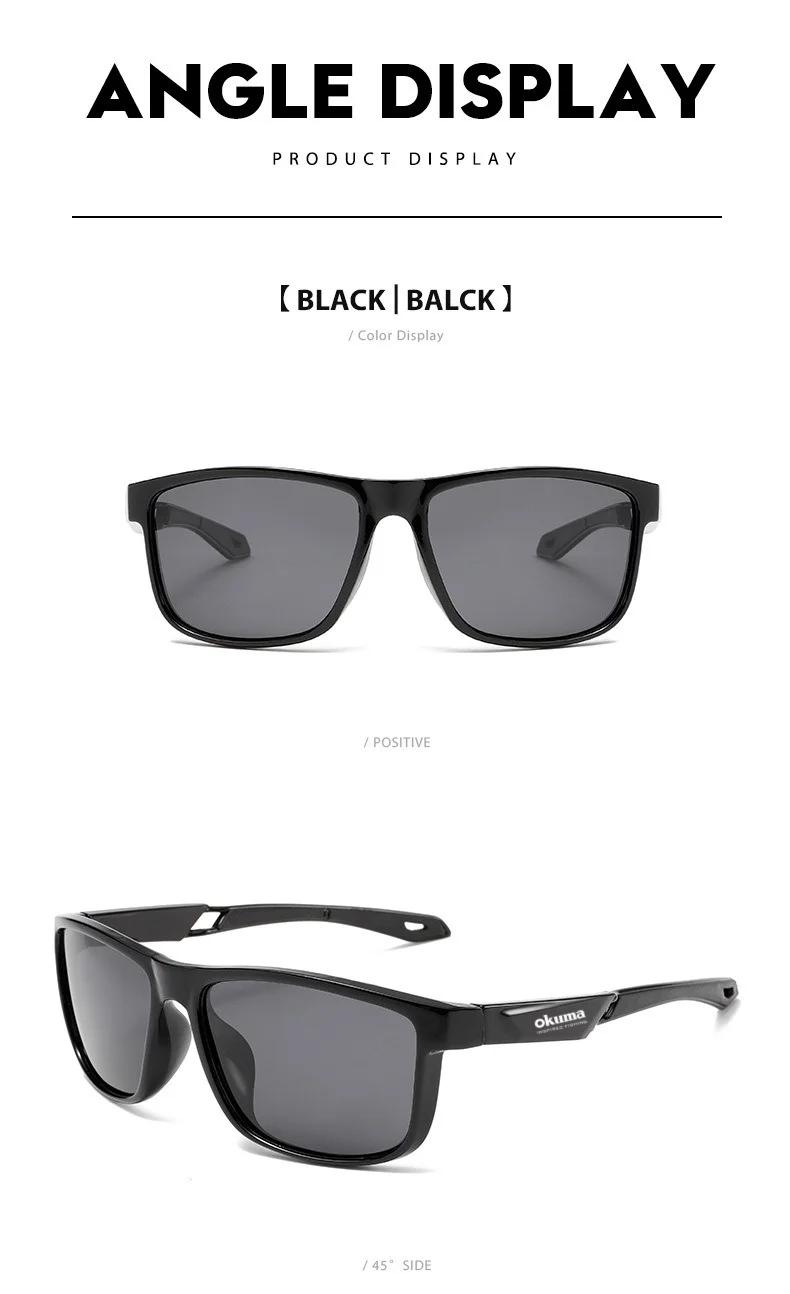 Okuma Fashion Polarisierte Sonnenbrille UV400, Geeignet für Outdoor-Aktivitäten wie Radfahren, Autofahren, Angeln usw. – Detail 9