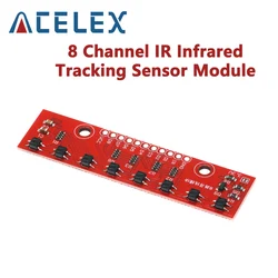 8 Channel IR Tracking Sensor Module 8 CH Infrared Line Track Trace Detect Detection Board DIY Detector forArduino Smart Car