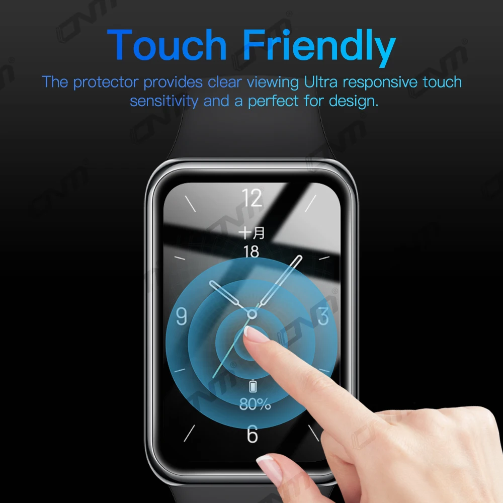 5D Protective Film for Huawei Honor Band 9 Screen Protector Anti-scratch for Honor Band 9 Smartwatch Protector (Not Glass)