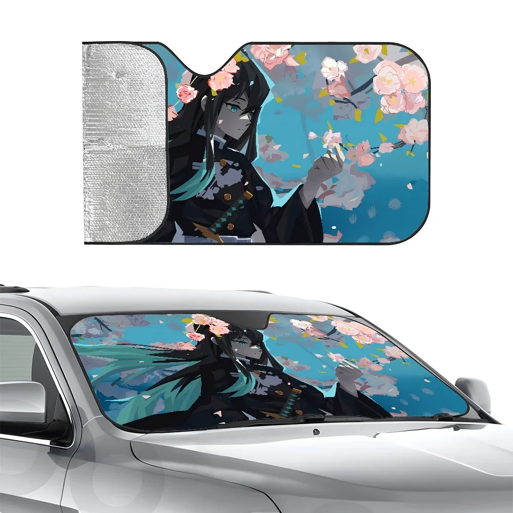 

M-Muichiro T-Tokito аниме автомобиль SunSha трехслойная изоляция переднее лобовое стекло автомобиля Sun Sha присоски блоки УФ-лучи солнце