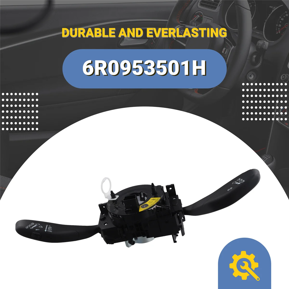

Durable 6R0953501H Turn Signal Wiper Switch Combination Switch for VW Skoda