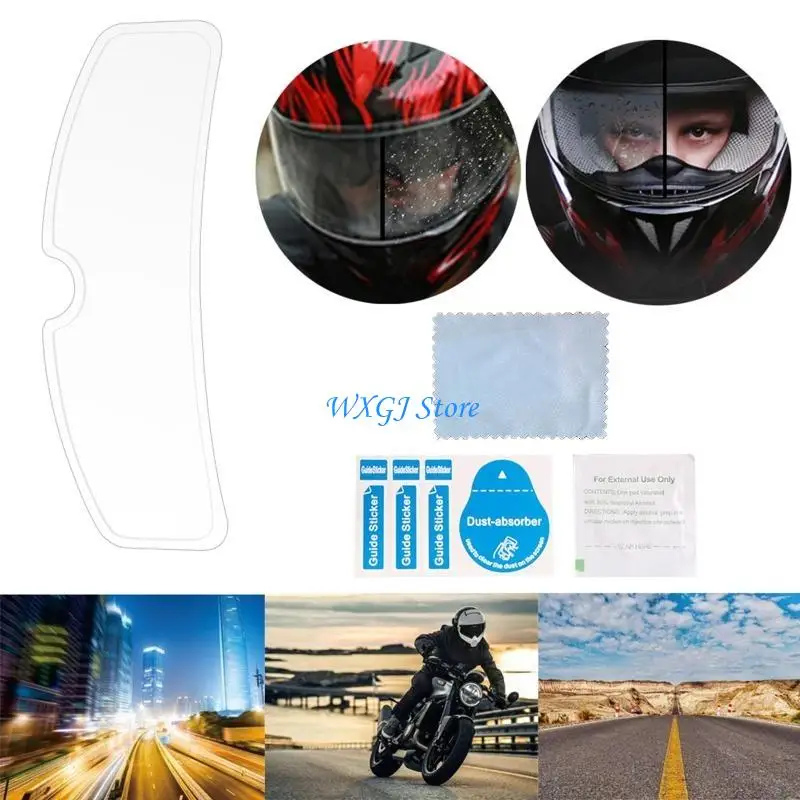 

37JE Universal Motorcycle Helmet Clear Rainproof Film Anti Rain Patch Screen for K3