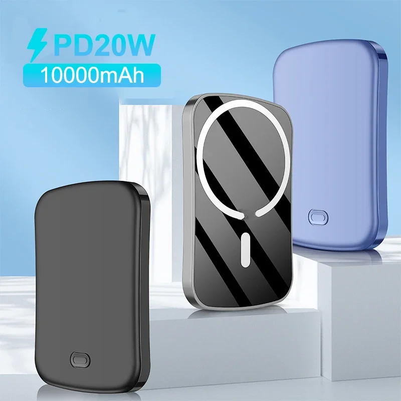 

PD20W 10000mAh Wireless Portable Charger Mobile Power Mini Magnetic Power Bank For iphone13/14/15 Series