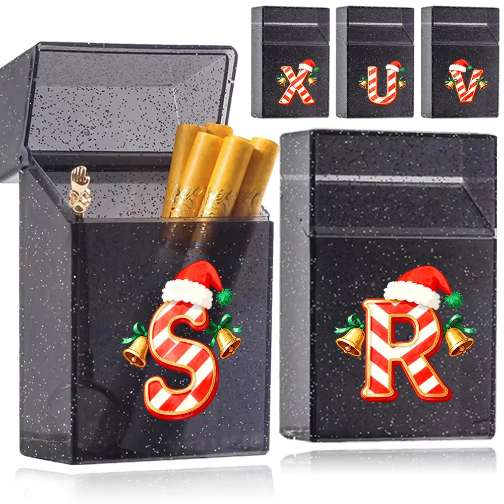

Unisex Magnetic Tobacco Storage Case Fashionable Durable Cigarette Storage Case Cigarette Accessories Jingle Bell Letter Pattern