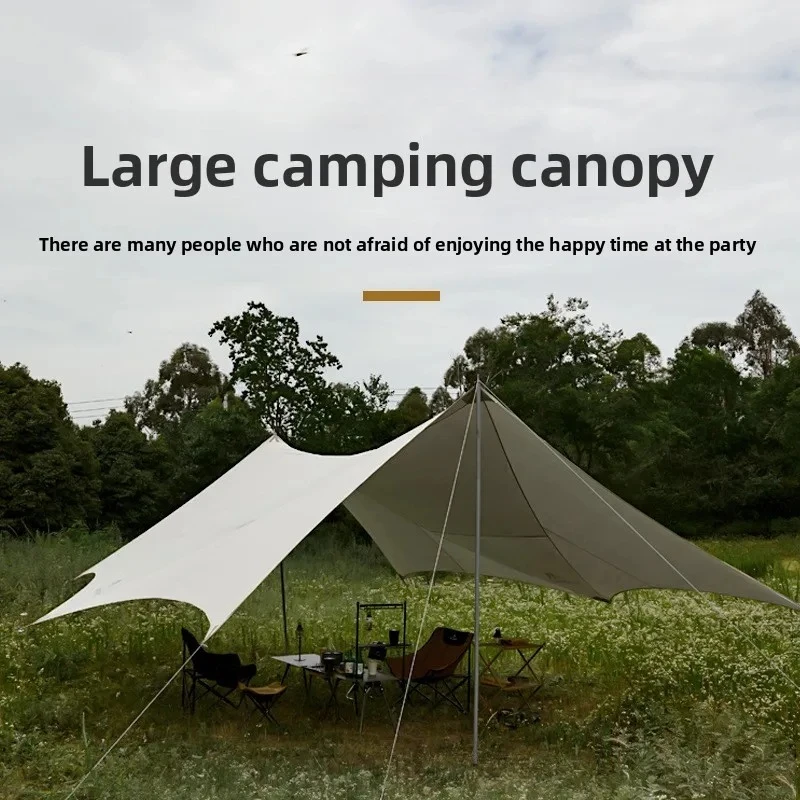 new Mounthiker Outdoor Camping Large Multi-person Rainproof Sunshade Camping Tent Beach Tent Folding Portable Picnic Family Tent