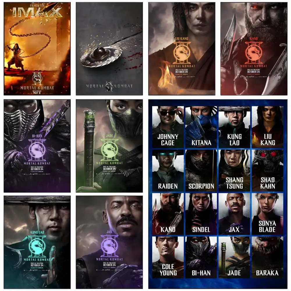 Retro M-mortal Classic K-kombat Poster HD art sticky wall waterproof home living room bedroom bar aesthetic decoration