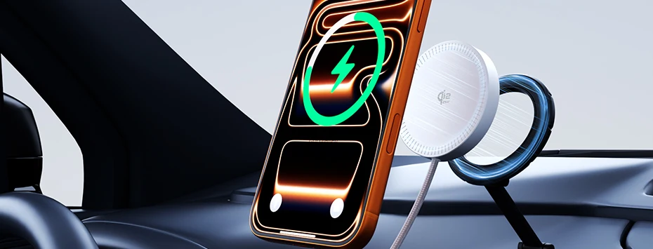 Hagibis Dual-Sided Magnetic Wireless Charger Qi2 25W