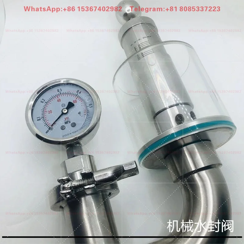 Sanitary Grade SS304 Exhaust Valve Quick Install Clamp Breathing Valve for Beer Fermentation Tank Water Tank Equipment