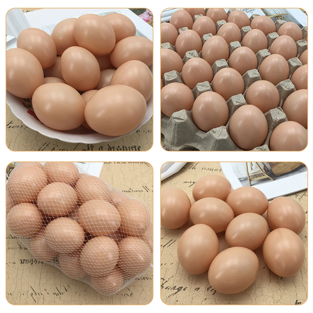 12 Pcs 시뮬레이션 된 음식 장식품 가짜 계란 장식 계란 시뮬레이션 Pp 장식 가짜 인공