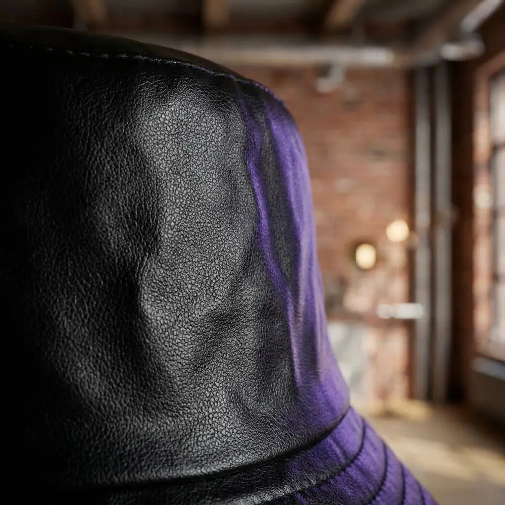Leather Luminous Bucket Hat Single Sided Solid Color Laser Rainbow Fisherman Hat Silver Wide Brim Shiny Sun Cap Outdoor Travel