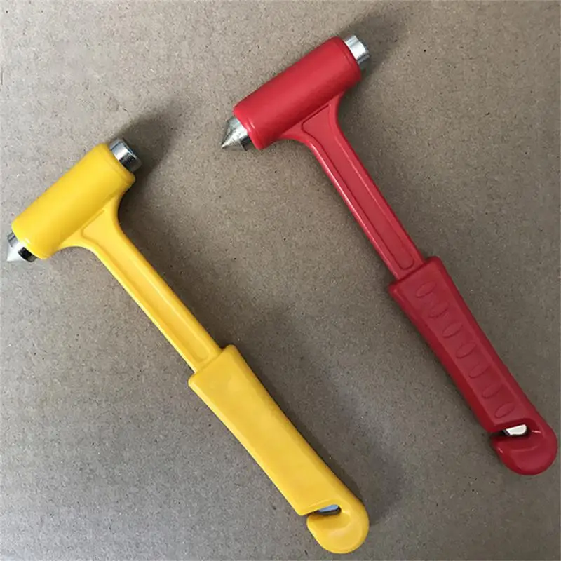 2PCS Car Buses Trucks Window Breaking Hammer Emergency Escape Safety Hammer Glass Breaker Seat Belt Cutter Tools