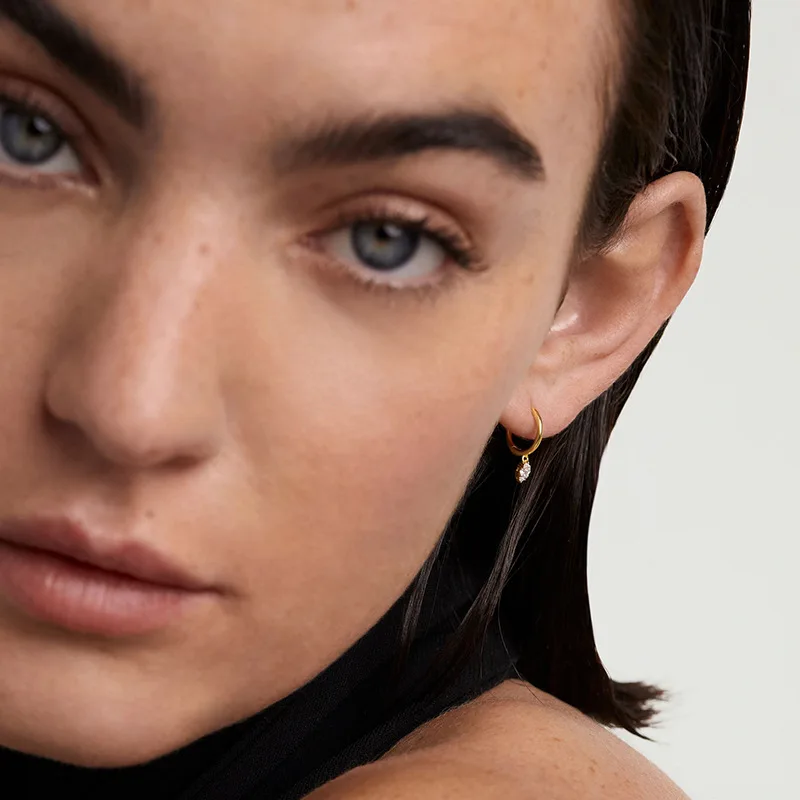 Withered Jewelry Earrings Women's Earrings Ear Cuffs S925 Sterling Silver Versatile And Fashionable Ear Buckle