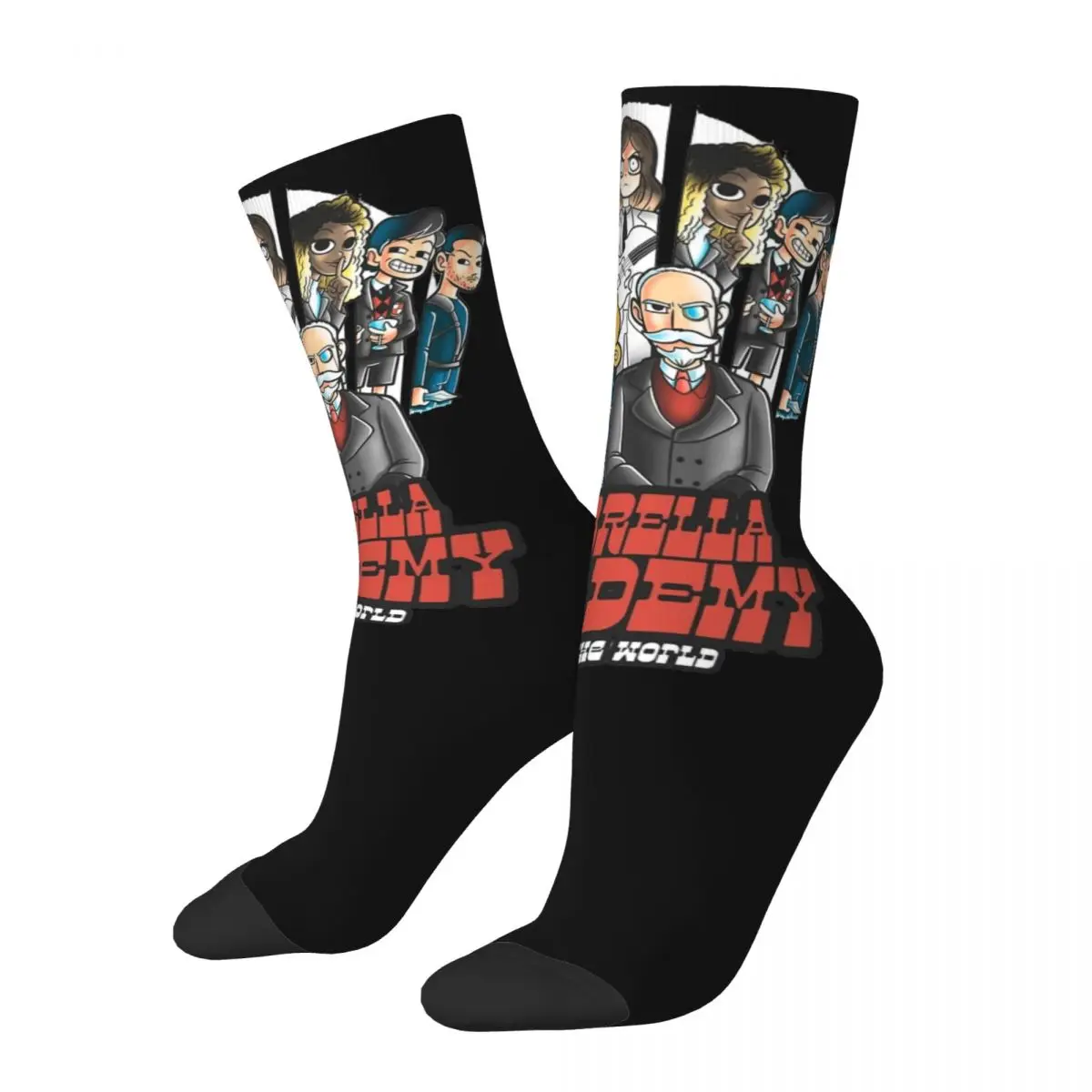 Umbrella Academy Vs The World Theme Design All Season Socks Merch for Female Flexible Dress Socks