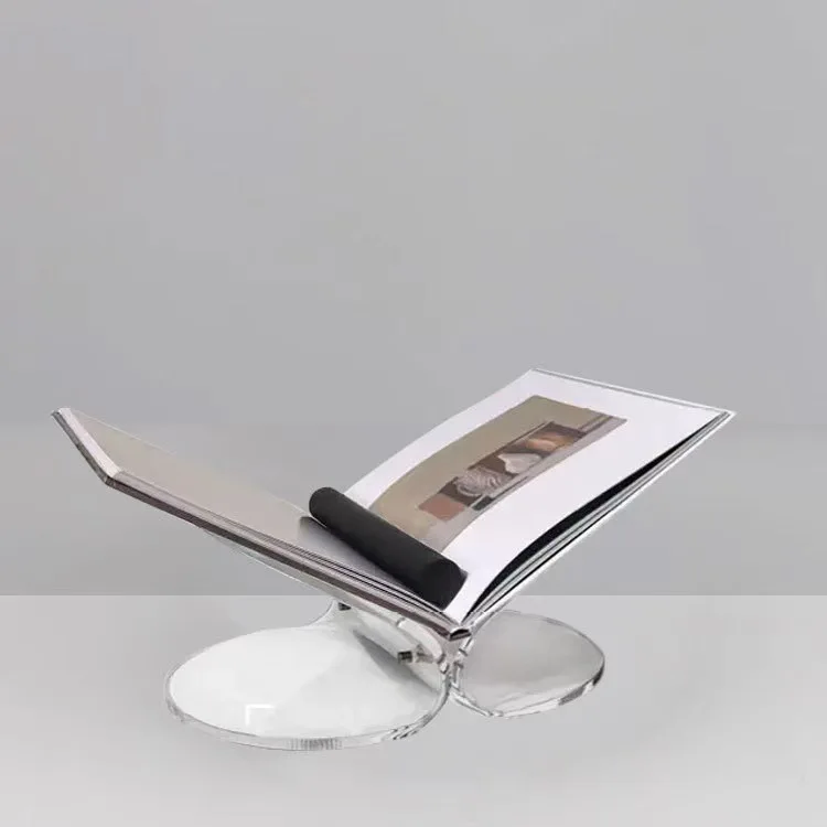 

Simple and creative modern butterfly shape transparent magazine rack ornament