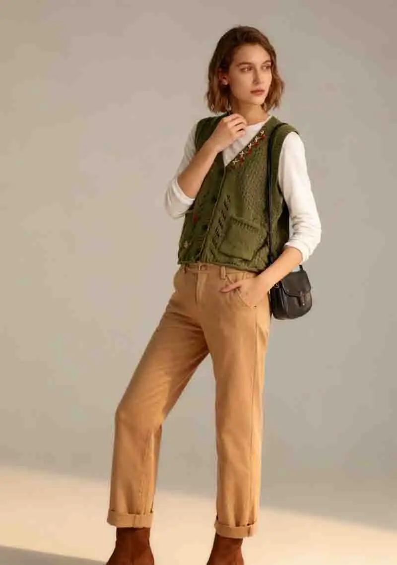 

Vests Waistcoats Thin Womens Vest Tops For Woman Autumn Cords Diagonal Buckle Cinching Fitted Biking Driver Climbing Touring Y2K