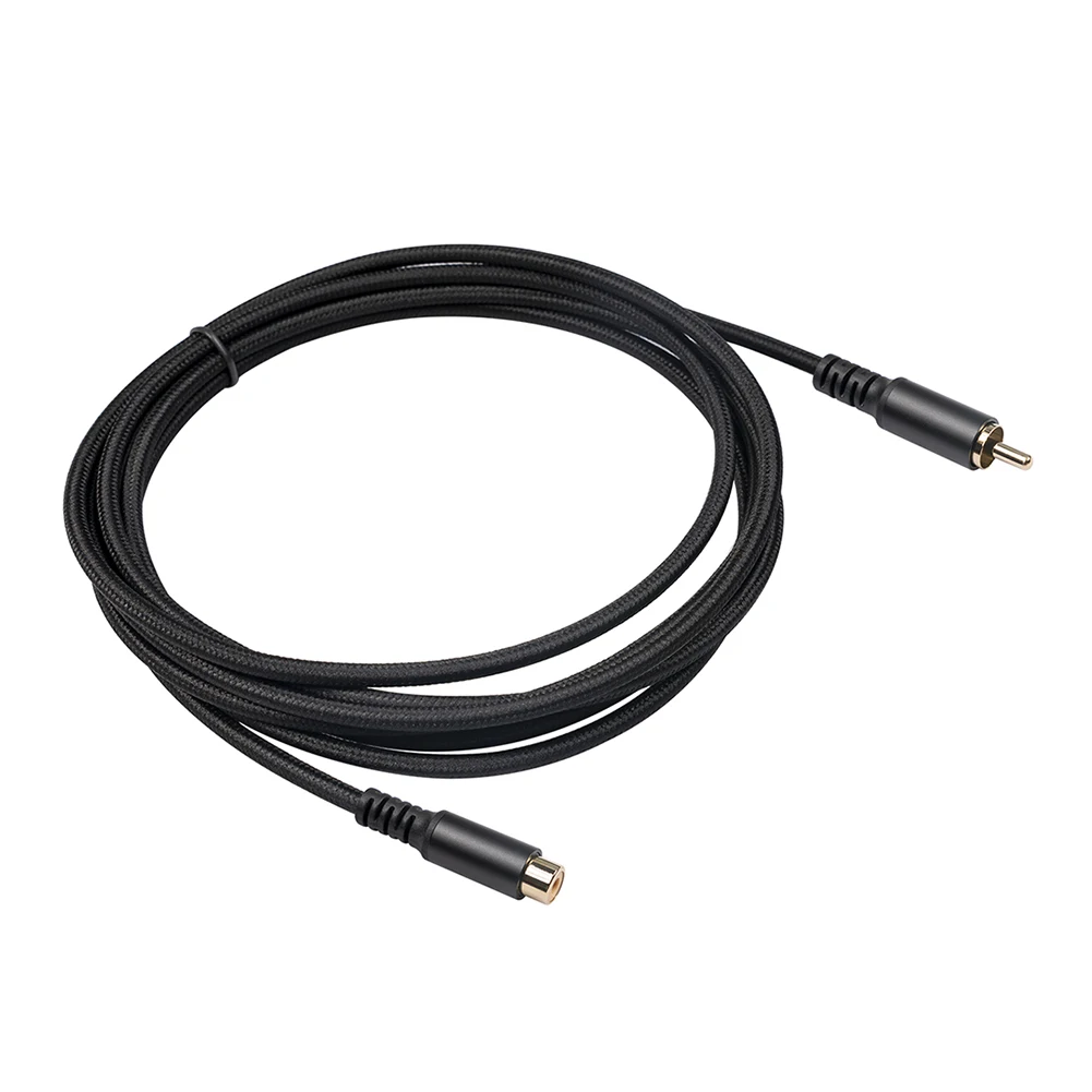 1.8/3/6m RCA Male to Female Extension Cable Audio Video Cable for Connecting Game Console Subwoofer Speaker Extension Line